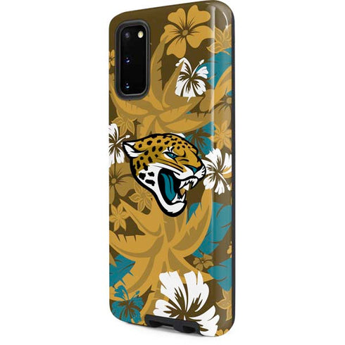 NFL Jacksonville Jaguars Tropical Print Galaxy S20 Pro Case