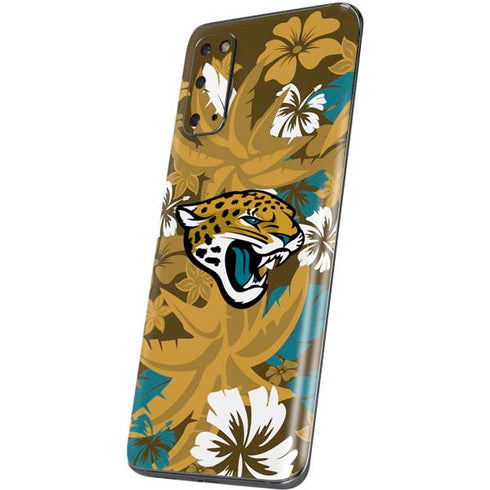 NFL Jacksonville Jaguars Tropical Print Galaxy S20 Skin