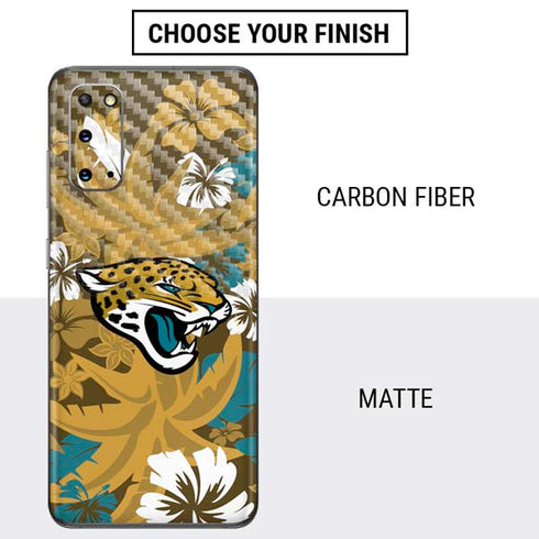 NFL Jacksonville Jaguars Tropical Print Galaxy S20 Skin