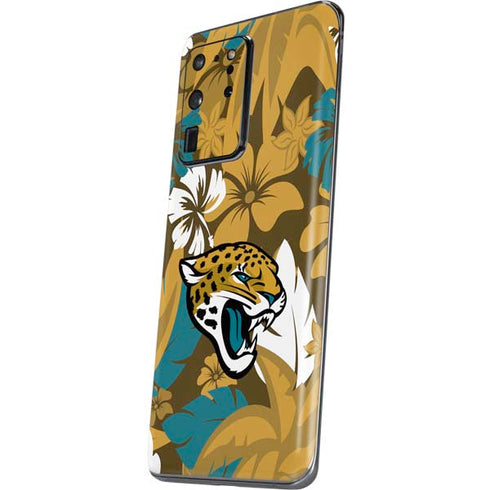 NFL Jacksonville Jaguars Tropical Print Galaxy S20 Ultra 5G Skin