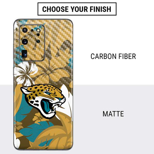 NFL Jacksonville Jaguars Tropical Print Galaxy S20 Ultra 5G Skin