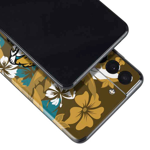 NFL Jacksonville Jaguars Tropical Print Galaxy S21 5G Skin