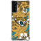 NFL Jacksonville Jaguars Tropical Print Galaxy S21 FE Clear Case