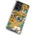 NFL Jacksonville Jaguars Tropical Print Galaxy S21 Ultra 5G Clear Case