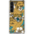 NFL Jacksonville Jaguars Tropical Print Galaxy S23 Clear Case