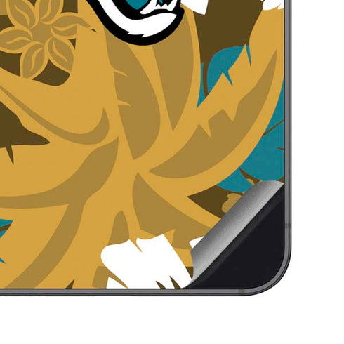 NFL Jacksonville Jaguars Tropical Print Galaxy S23 FE Skin