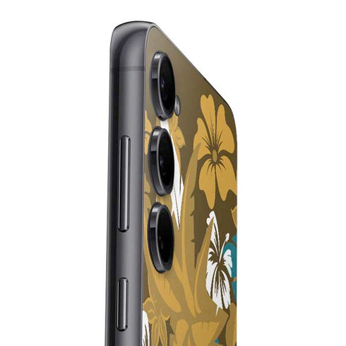NFL Jacksonville Jaguars Tropical Print Galaxy S23 Skin