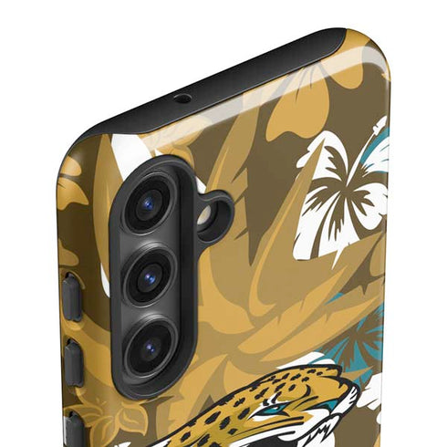 NFL Jacksonville Jaguars Tropical Print Galaxy S24 Impact Case