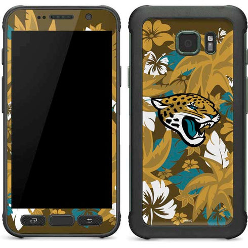 NFL Jacksonville Jaguars Tropical Print Galaxy S7 Active Skin