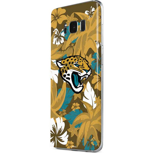 NFL Jacksonville Jaguars Tropical Print Galaxy S8 Plus Skin