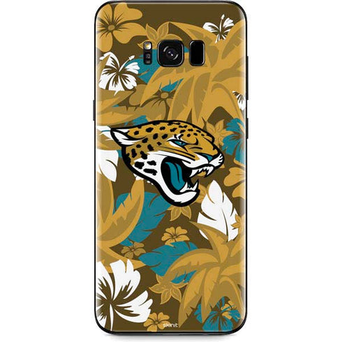 NFL Jacksonville Jaguars Tropical Print Galaxy S8 Skin