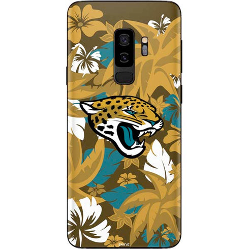 NFL Jacksonville Jaguars Tropical Print Galaxy S9 Plus Skin