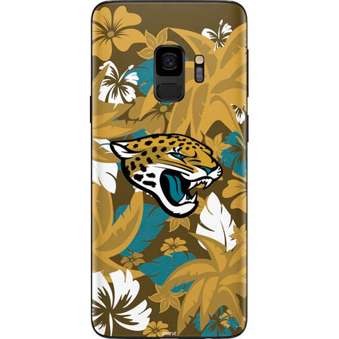 NFL Jacksonville Jaguars Tropical Print Galaxy S9 Skin