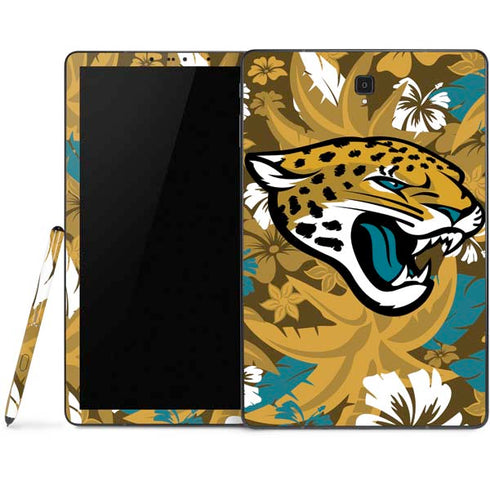 NFL Jacksonville Jaguars Tropical Print Samsung Galaxy Tab Skin