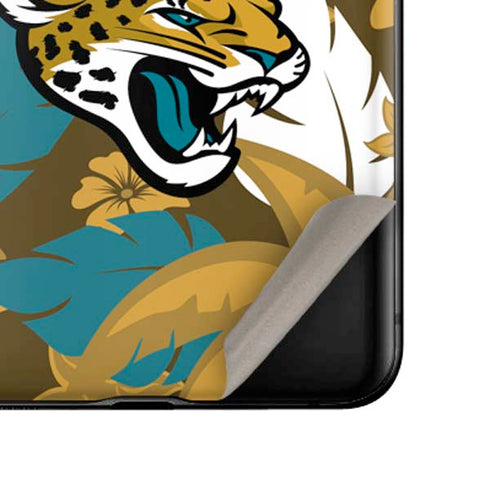 NFL Jacksonville Jaguars Tropical Print Galaxy Z Flip Skin