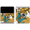NFL Jacksonville Jaguars Tropical Print Galaxy Z Flip4 5G Skin