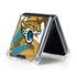 NFL Jacksonville Jaguars Tropical Print Galaxy Z Flip5 5G Clear Case