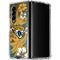 NFL Jacksonville Jaguars Tropical Print Galaxy Z Fold4 5G Clear Case