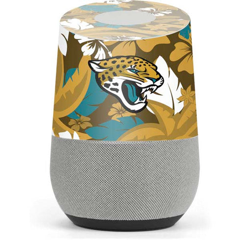 NFL Jacksonville Jaguars Tropical Print Google Home Skin