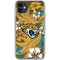 NFL Jacksonville Jaguars Tropical Print iPhone 11 Clear Case