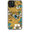 NFL Jacksonville Jaguars Tropical Print iPhone 11 Pro Clear Case