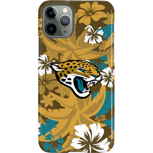 NFL Jacksonville Jaguars Tropical Print iPhone 11 Pro Lite Case