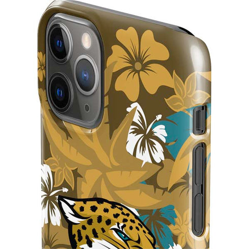 NFL Jacksonville Jaguars Tropical Print iPhone 11 Pro Lite Case