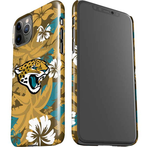 NFL Jacksonville Jaguars Tropical Print iPhone 11 Pro Lite Case