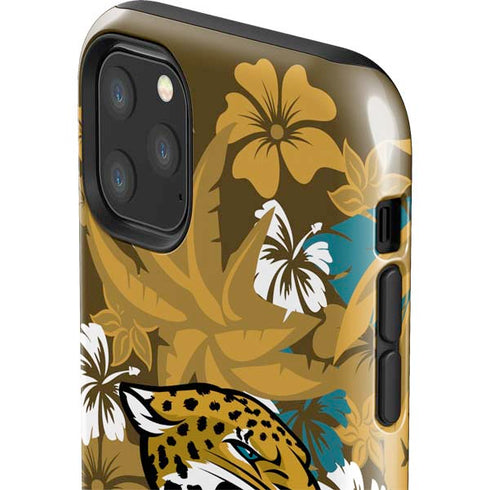 NFL Jacksonville Jaguars Tropical Print iPhone 11 Pro Max Impact Case