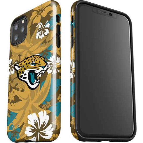 NFL Jacksonville Jaguars Tropical Print iPhone 11 Pro Max Impact Case