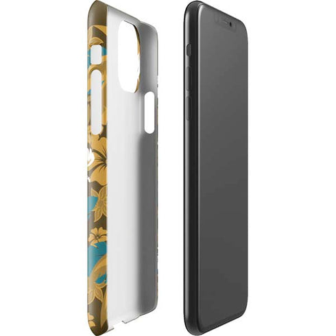 NFL Jacksonville Jaguars Tropical Print iPhone 11 Pro Max Lite Case