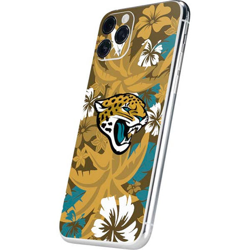 NFL Jacksonville Jaguars Tropical Print iPhone 11 Pro Skin