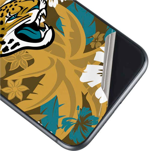 NFL Jacksonville Jaguars Tropical Print iPhone 11 Skin