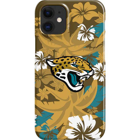 NFL Jacksonville Jaguars Tropical Print iPhone 12 Mini Lite Case