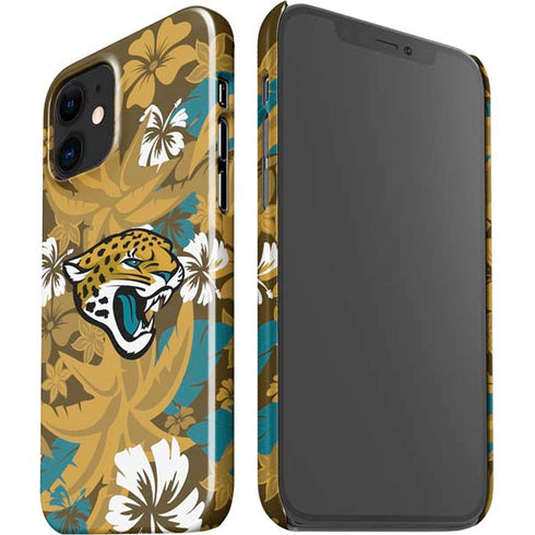 NFL Jacksonville Jaguars Tropical Print iPhone 12 Mini Lite Case