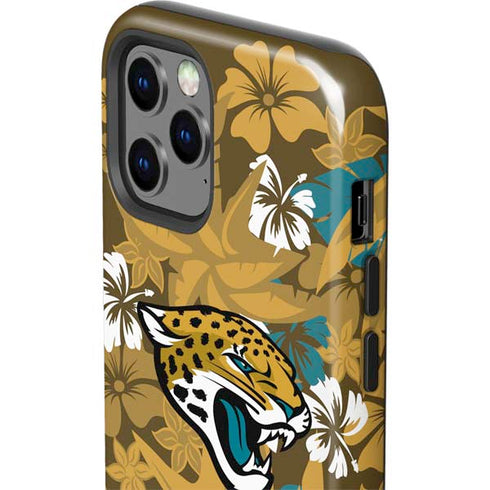 NFL Jacksonville Jaguars Tropical Print iPhone 12 Pro Impact Case