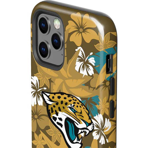 NFL Jacksonville Jaguars Tropical Print iPhone 12 Pro Max Impact Case