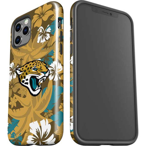NFL Jacksonville Jaguars Tropical Print iPhone 12 Pro Max Impact Case