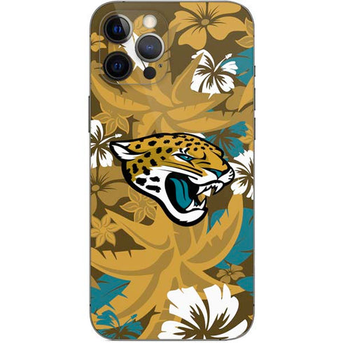 NFL Jacksonville Jaguars Tropical Print iPhone 12 Pro Max Skin
