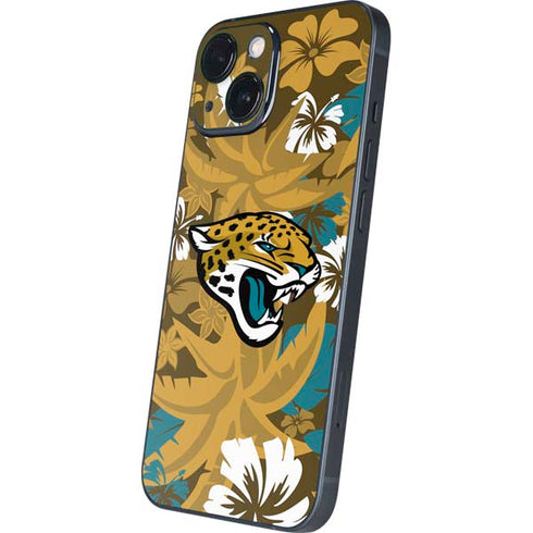 NFL Jacksonville Jaguars Tropical Print iPhone 13 Mini Skin