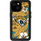 NFL Jacksonville Jaguars Tropical Print iPhone 13 Mini Waterproof Case