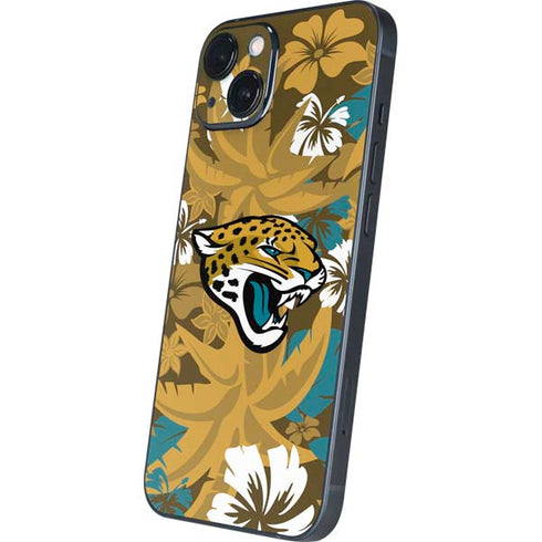 NFL Jacksonville Jaguars Tropical Print iPhone 13 Skin