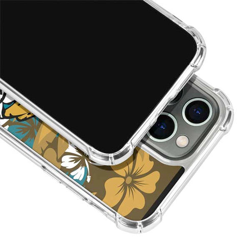 NFL Jacksonville Jaguars Tropical Print iPhone 15 Pro Clear Case
