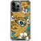 NFL Jacksonville Jaguars Tropical Print iPhone 14 Pro Max Clear Case