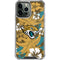 NFL Jacksonville Jaguars Tropical Print iPhone 15 Pro Max Clear Case