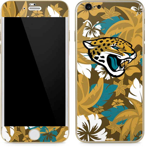 NFL Jacksonville Jaguars Tropical Print iPhone 6/6s Skin