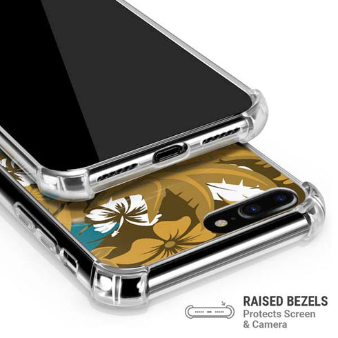 NFL Jacksonville Jaguars Tropical Print iPhone 7/8 Plus Clear Case