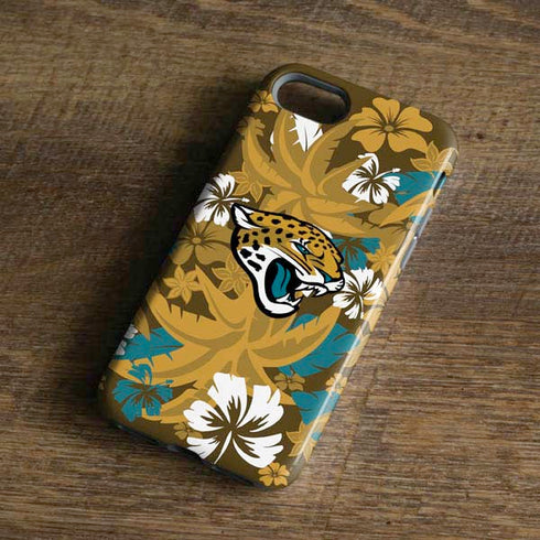 NFL Jacksonville Jaguars Tropical Print iPhone 7 Pro Case