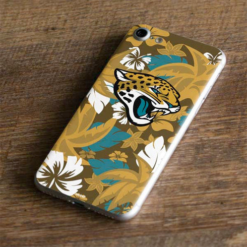 NFL Jacksonville Jaguars Tropical Print iPhone 7 Skin