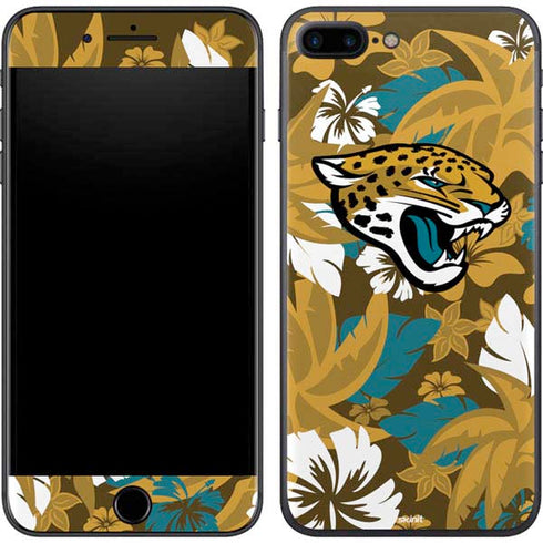NFL Jacksonville Jaguars Tropical Print iPhone 8 Plus Skin